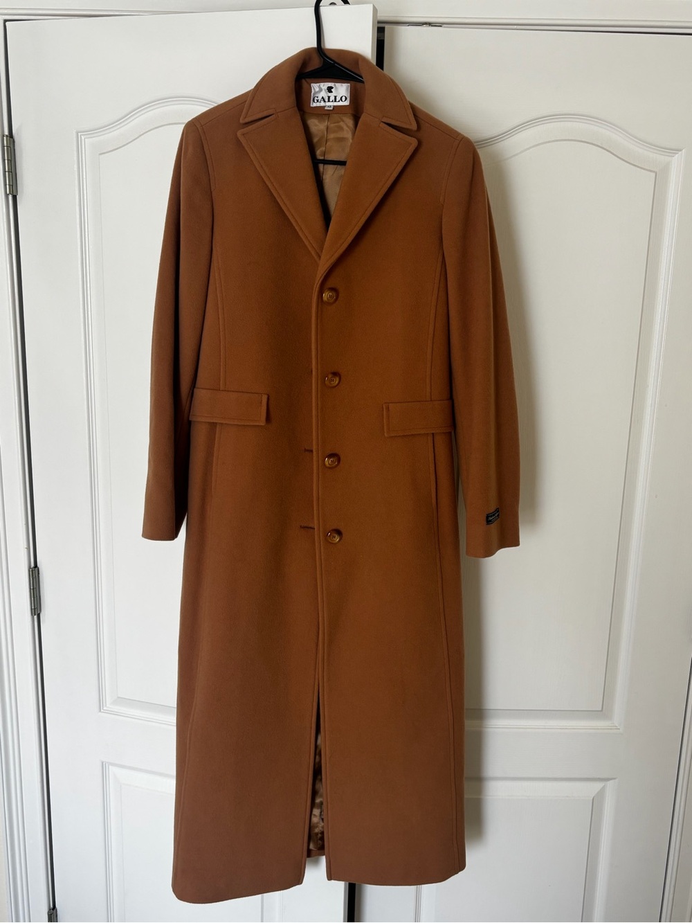 Women's Long Camel Trench Coat